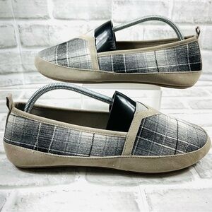 Mia Amore Adri Women’s Size 11 Grey Plaid Memory Foam Comfort Flats